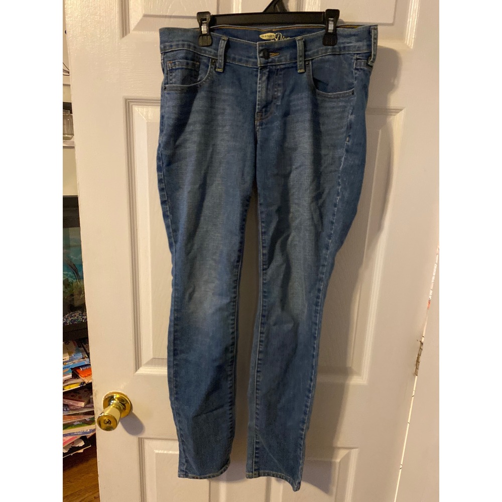 Old Navy The Diva Skinny Jeans Medium Wash Blue Denim Women Size 4 Short